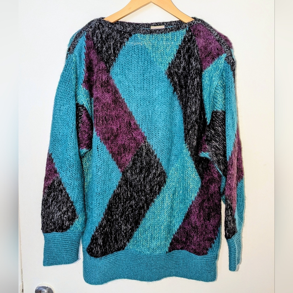 80s Wool And Mohair Blend Sweater
